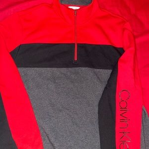 Male (or female) Calvin Klein fleece pullover.